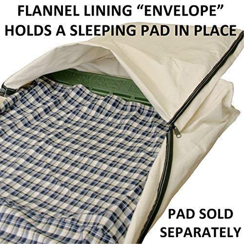 TrailMax Canvas Cavalry-Style Cowboy Bedroll; Premium Lined Sleeping Bag Cover; Durable 12oz Canvas; Comfy Flannel Liner; Winter Camping Sleeping Bed Roll; Cowboy Bed Roll for Camping - Image 4