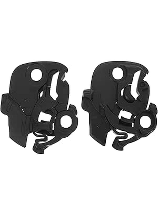 Motorcycle Helmet Visor Fix Plate Set 2Pcs Compatible 3/4 Helmet Base Mechanism Kit - Image 1