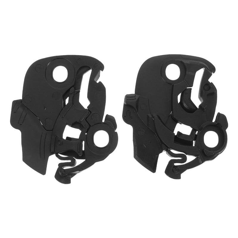 Motorcycle Helmet Visor Fix Plate Set 2Pcs Compatible 3/4 Helmet Base Mechanism Kit - Image 2