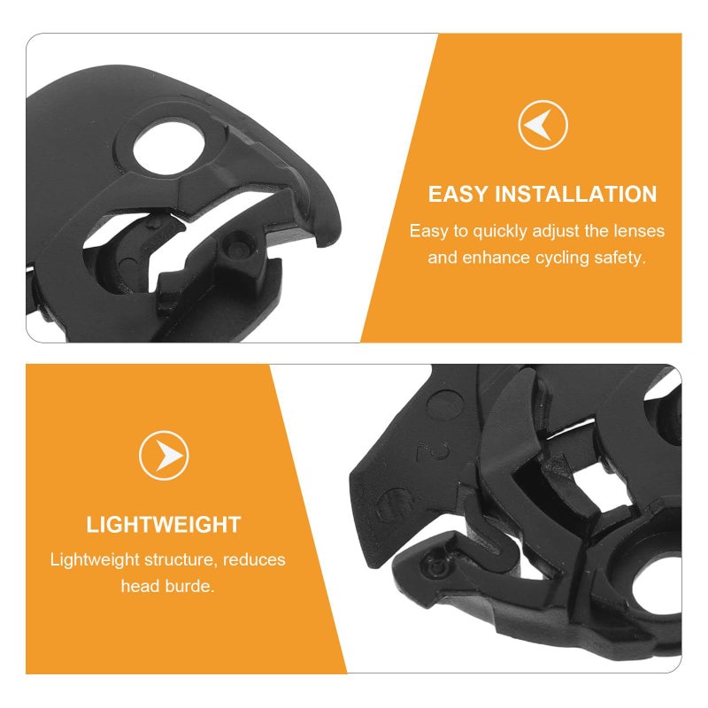 Motorcycle Helmet Visor Fix Plate Set 2Pcs Compatible 3/4 Helmet Base Mechanism Kit - Image 4