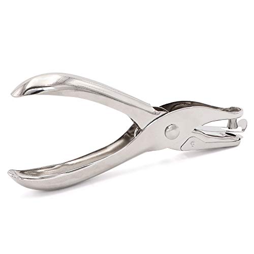 Jeemitery 1/8 Inch Small Mini Tiny Shaped Circle Metal Single Handheld Hole Paper Punch Punchers with 8 Sheet Punch Capacity for Tags Clothing Ticket - Image 2