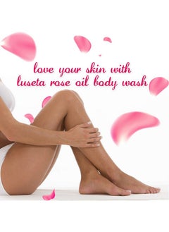 L LUSETA Luseta Rose Oil Body Wash for Dry Skin Women 16.9oz, Women Body Wash Smell Good Hydrating Shower Gel for Nourishing Essential Body Care, Sulfate & Paraben Free,Shower Gel for Women/Men  - Image 3