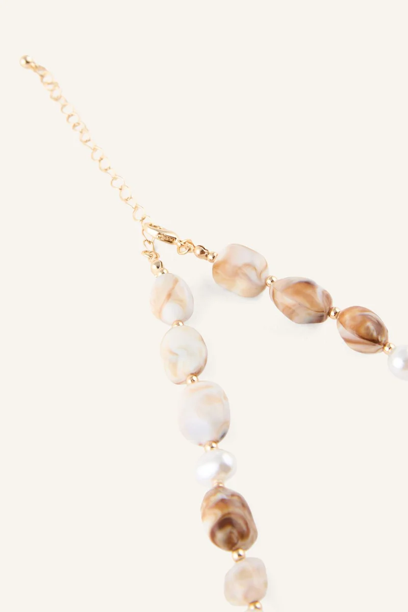 Defacto  Woman Natural Stone Patterned Necklace with Stones for Women | Best Price UAE