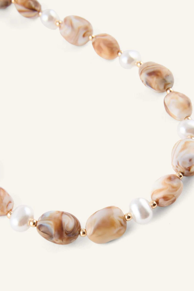 Defacto  Woman Natural Stone Patterned Necklace with Stones for Women | Best Price UAE