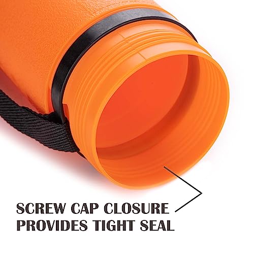 JJRING Orange Poster Tube, 25" to 40" Extendable Poster Storage Holder Tube with Carrying Strap, Poster Carrying Case for Blueprints, Scrolls, Maps and Architect Papers - Image 3