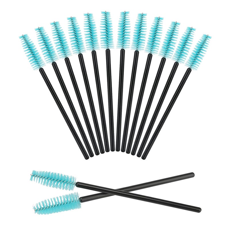 g2plus 100PCS Disposable Eyelash Brushes, Adjustable Mascara Wands Makeup Applicator, Lash Spoolies Brushes for Eyelash Extensions and Eyebrows (Blue) - Image 3