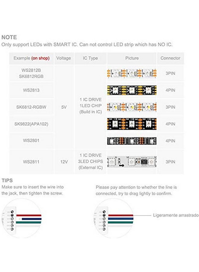 protium WiFi SP108E Controller for WS2811 WS2812B WS2815 WS2801 SK6812 WS2813 SK9822 APA102C etc - Image 4