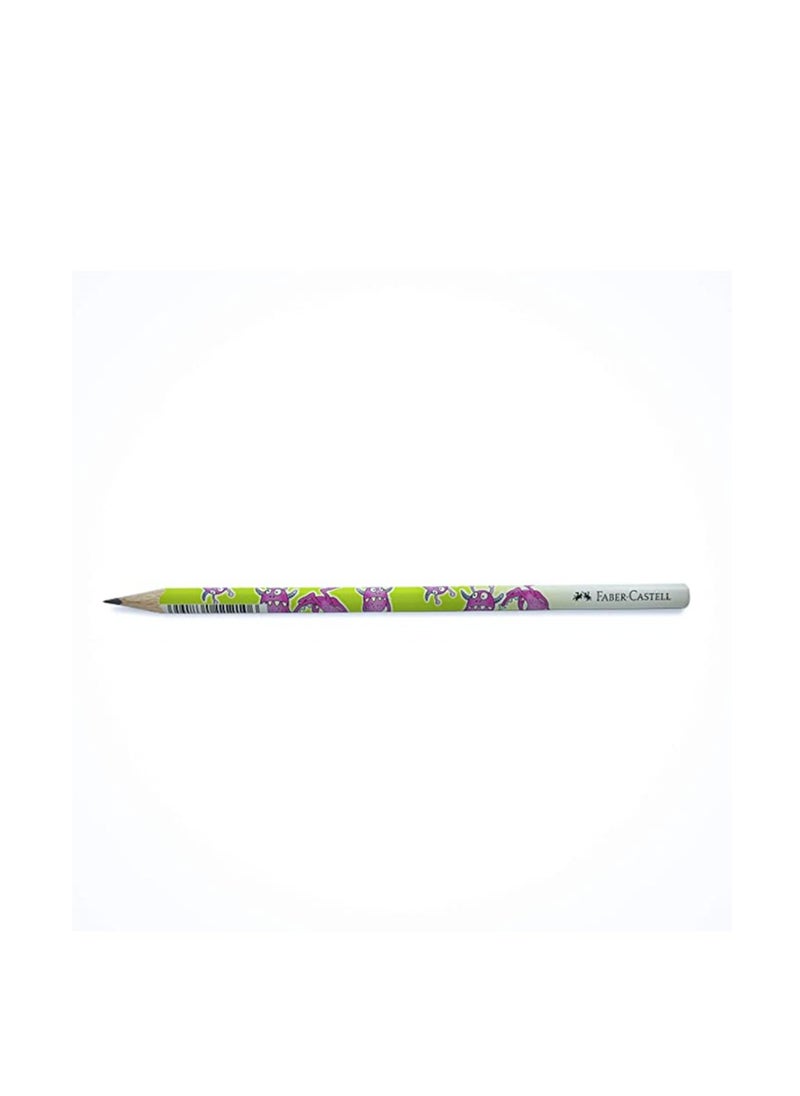 Triangular Motif Pencil Monstar With Out Eraser