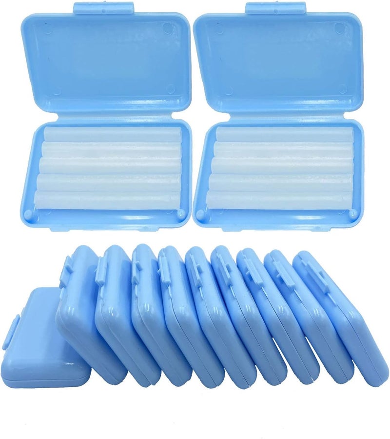 HRASY Orthodontic Wax for Braces, 10 Pack Dental Wax Brace Wearer Wax for Relieving Irritation and Pain, Blue Mint Flavor - Image 1
