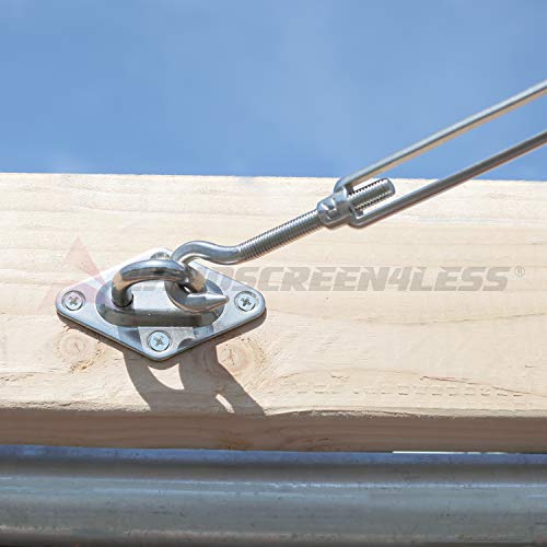 Windscreen4less Sun Shade Sail Hardware Kit - 6 Inches - Super Heavy Duty - for Triangle Sun Shade Sail - Image 5