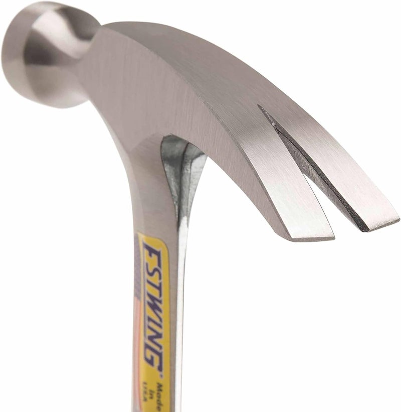 Estwing Hammer - 12 oz Straight Rip Claw with Smooth Face & Genuine Leather Grip - E12S - Image 4