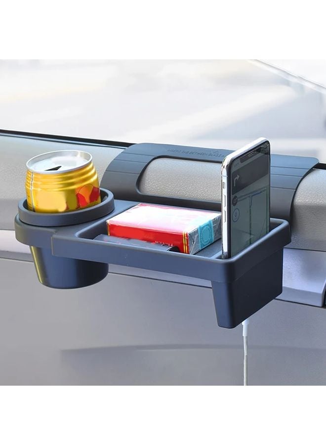 2pcs Car Door Organizer Box With Cup Holder And Phone Slot Durable Plastic Hanging Storage Rack - Image 1