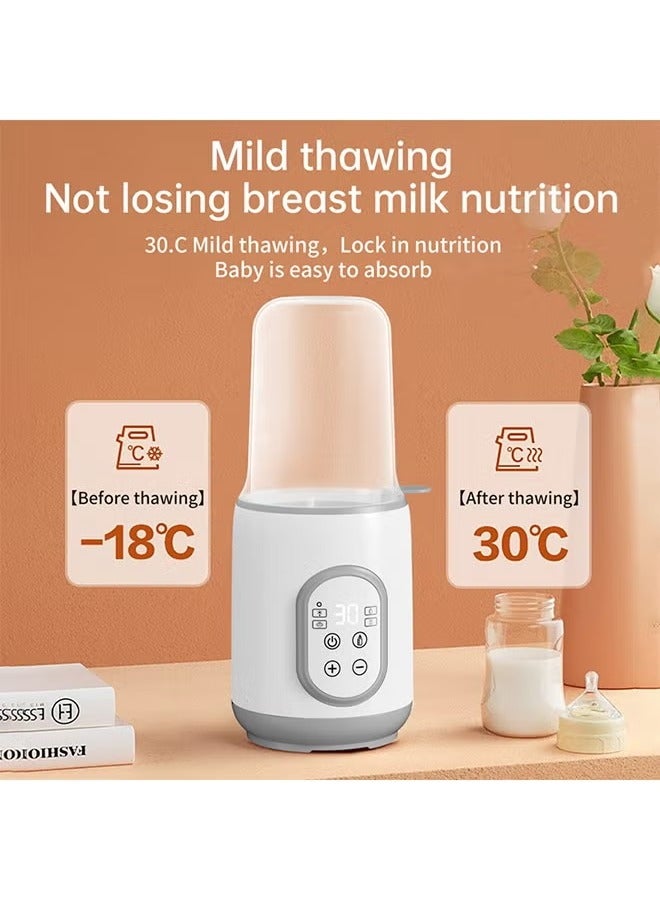 قبلة طفل سخانات زجاجات الطفل السريعة، مع التحكم الذكي في درجة الحرارة تطهير الحليب Multifuntion دافئ LCD سخان الطفل الغذاء السريع وتفكيك دافئ مع موقت 24H وضع ثابت - Image 3
