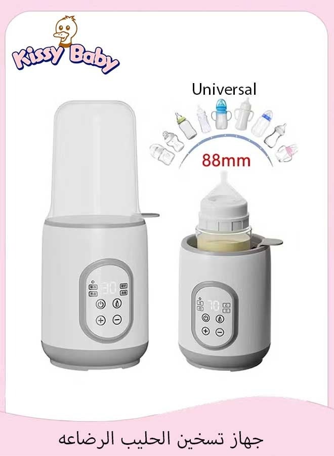 قبلة طفل سخانات زجاجات الطفل السريعة، مع التحكم الذكي في درجة الحرارة تطهير الحليب Multifuntion دافئ LCD سخان الطفل الغذاء السريع وتفكيك دافئ مع موقت 24H وضع ثابت - Image 1