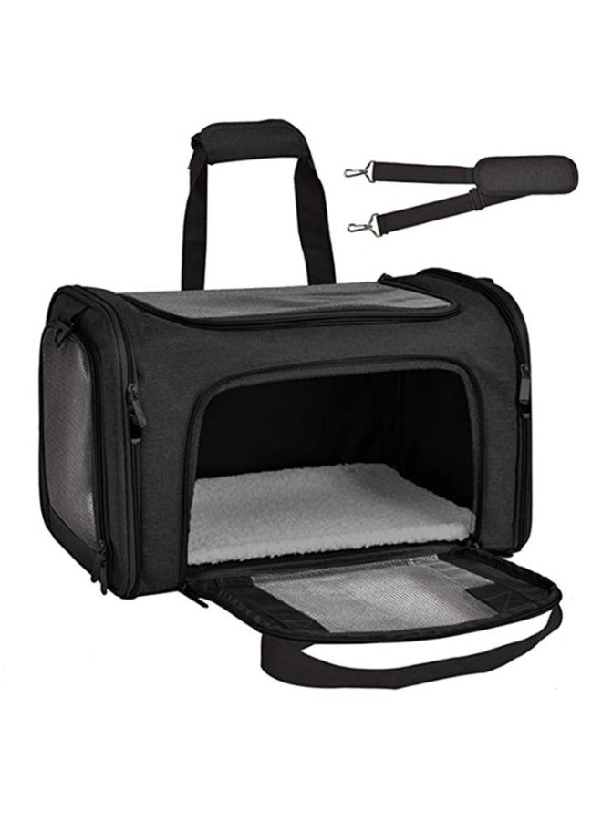 Beauenty Large Cat Carriers Dog Carrier Pet Carrier for Large Cats Puppies up to 25Lbs, Big Dog Carrier Soft Sided, Collapsible Waterproof Travel - Large - Black - Image 2