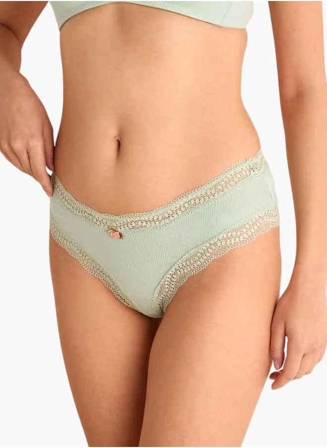 فاف Set of 2 - Lace Detail Briefs