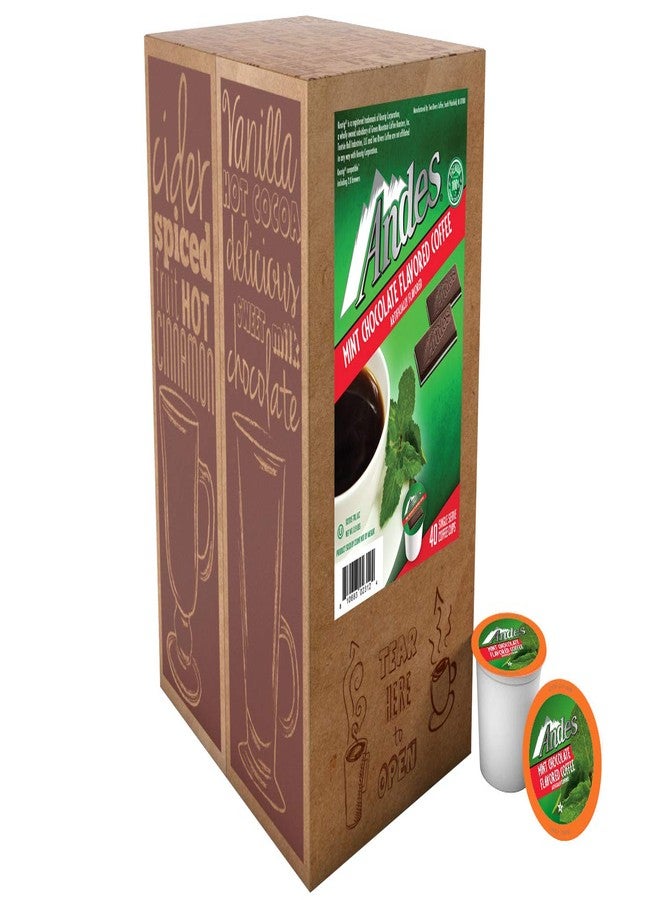 Andes Mints Chocolate Mint Flavored Coffee Pods, Compatible with K Cup Brewing Machines Including 2.0, Single Serve Peppermint Flavor Enhanced, 40 Count - Image 2