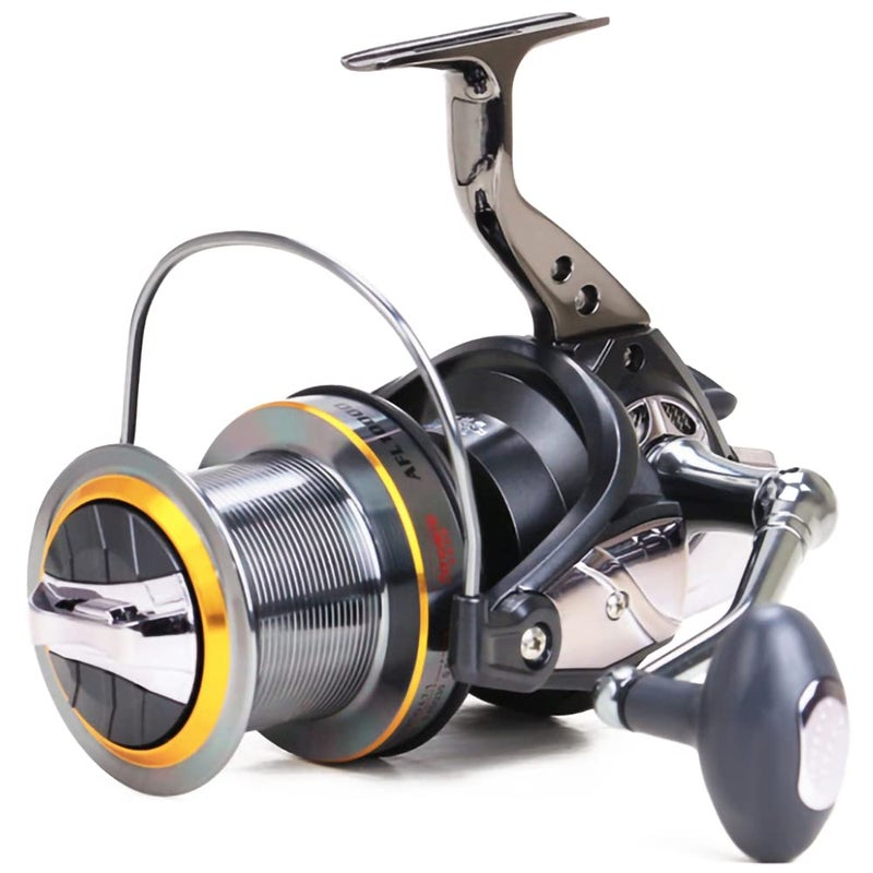 Fishdrops Surf Spinning Reel Size 10000 12000 Saltwater Fishing Reels Full Metal Frame 31 LBs Max Drag 101 Stainless BB Ultra Smooth Powerful High Capacity Long Casting Spinning Reels