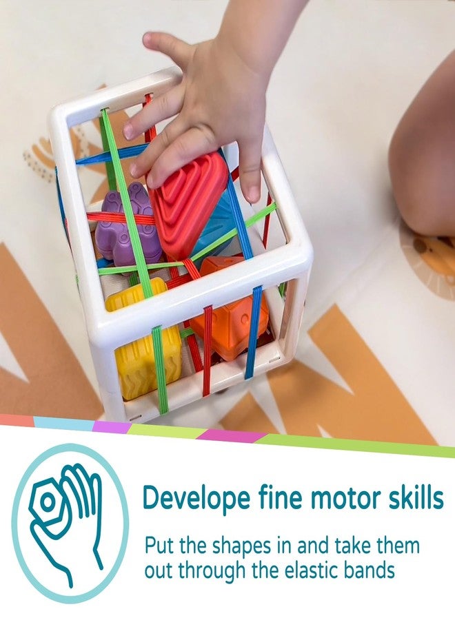 LiKee Montessori Toys for 1+ Years Old, Shape Sorter Baby Toys for Girls Boys Birthday, Colorful 1 2 3 Year Infant Toddler Toy, Learning & Fine Motor Skills 18+ Months (Cube) - Image 2