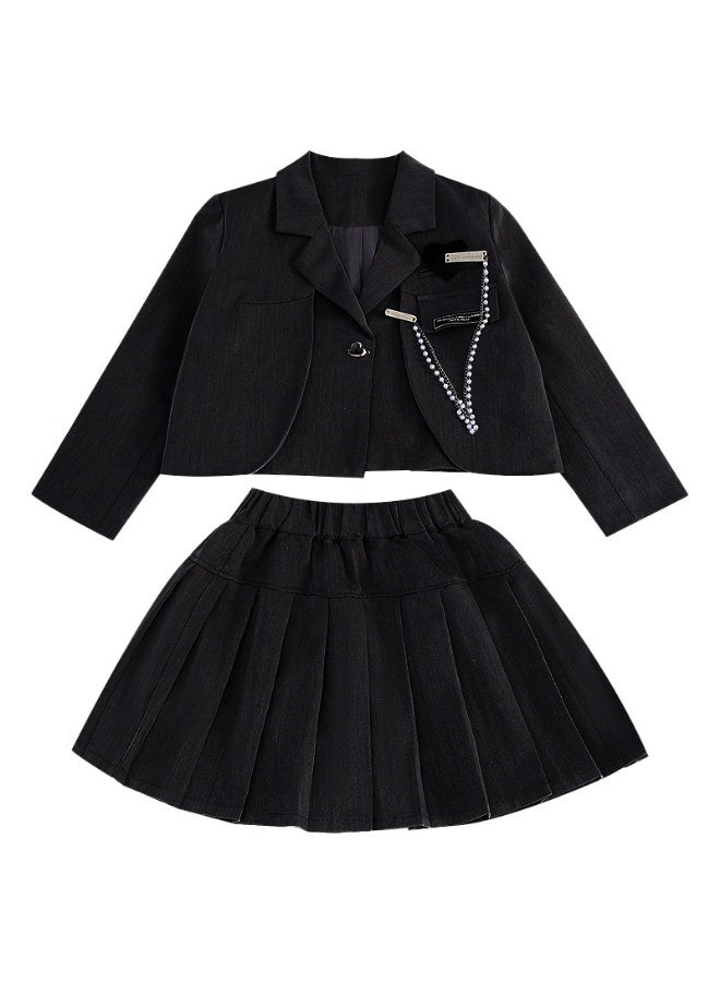 Shougu Girls' Fashionable Small Suit Set - Image 1