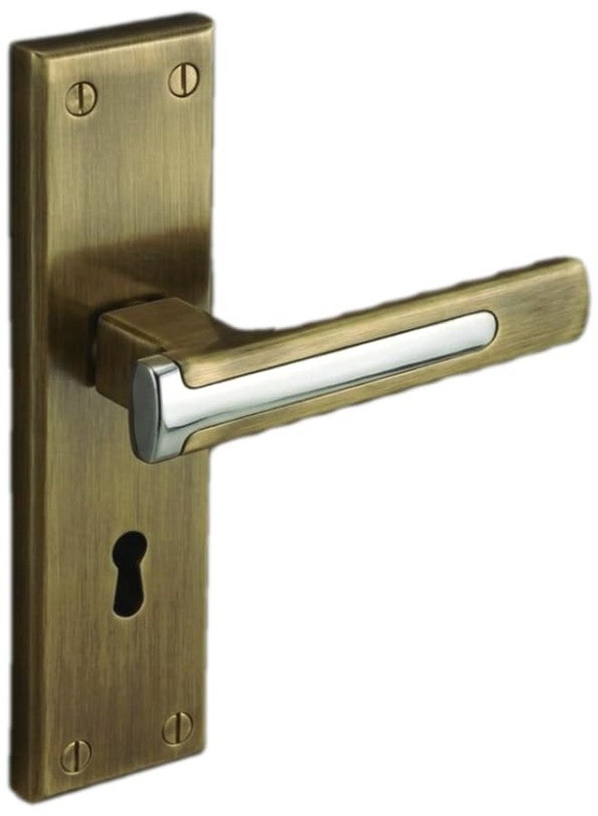 Trevi mortice lock set أقفال أبواب تريفي للباب الرئيسي، قفل باب غرفة النوم، طقم قفل باب نقر، مقبض باب نقر، أطقم مقابض وأقفال أبواب مع 3 مفاتيح | عتيقة | للمكاتب/الفنادق/المنازل - Image 3