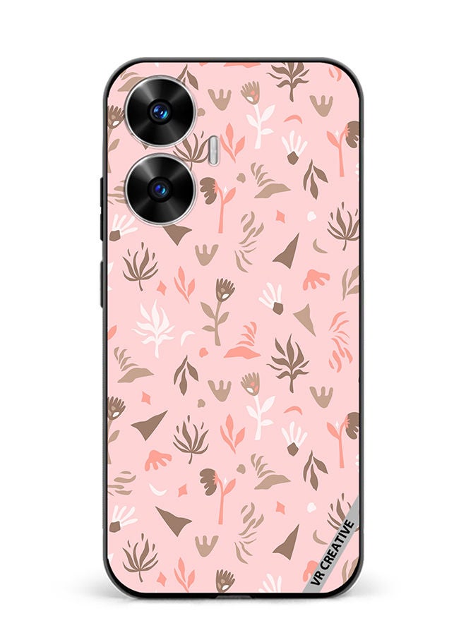 VR CREATIVE Protective Case Cover For Realme C55 Flower Seamless Pattern In Beautiful Abstract Style Design Multicolour - Image 1