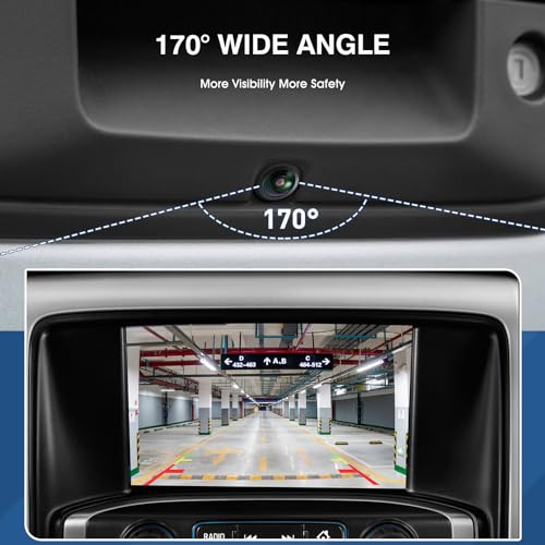 ACAUTO Rear View Backup Reverse Camera Fit for Chevrolet Silverado Cheyenne Fit for GMC Sierra 1500 2500 HD 3500 HD 2014 2015,Safety Parking Back Up Assist Camera OE Number 23306741 22803702 - Image 4