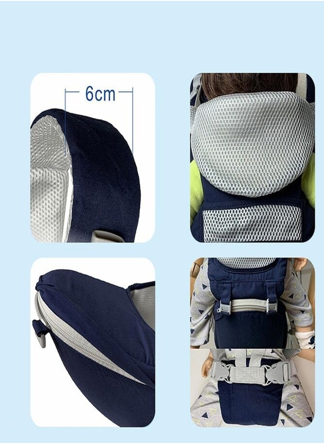 AMERTEER - 9-in-1 Baby Carrier with Hip Seat – Comfortable, Versatile, and Adjustable for Newborns to Toddlers (0-36 Months) - Image 1