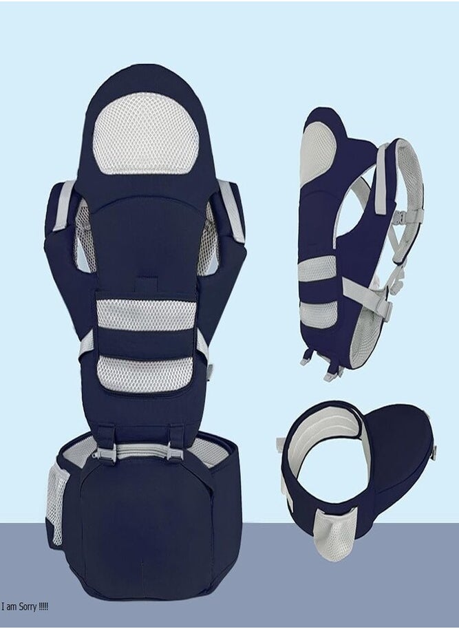 AMERTEER - 9-in-1 Baby Carrier with Hip Seat – Comfortable, Versatile, and Adjustable for Newborns to Toddlers (0-36 Months) - Image 1