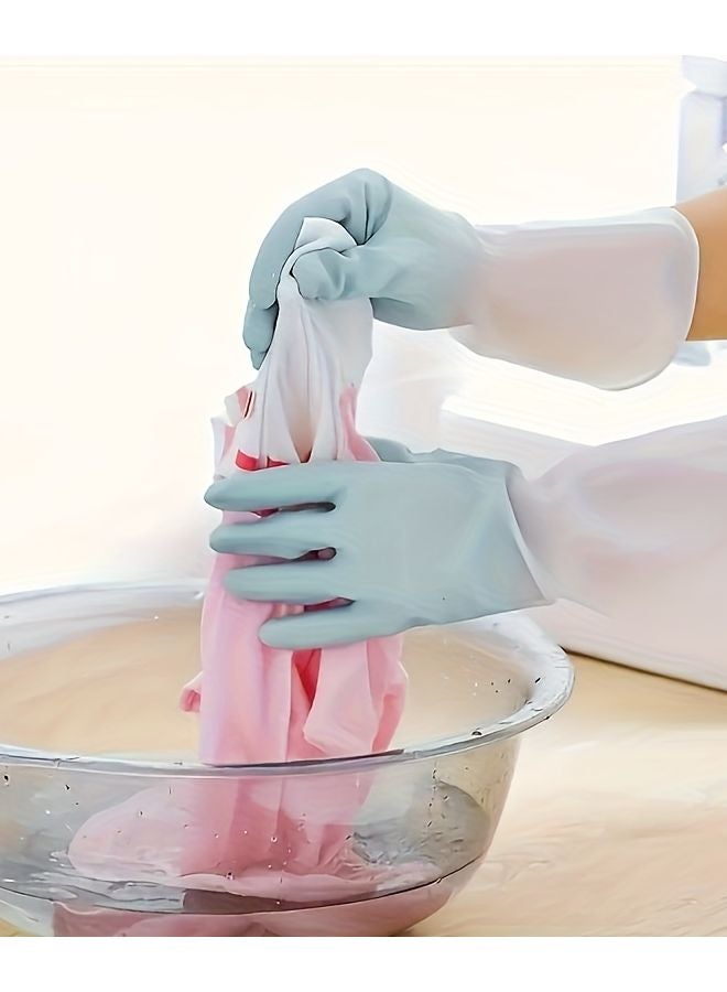 3 Pack Premium Silicone Cleaning Gloves Green Pink Blue Slip Resistant Durable - Image 5