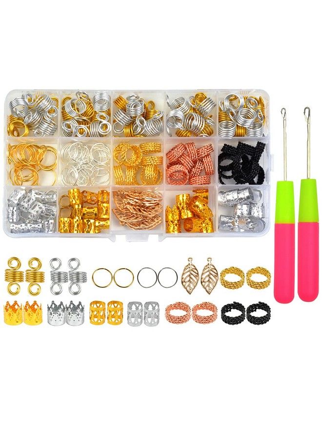 YTBYT 200 Pieces Dreadlocks Jewelry Metal Hair Cuffs Hair Rings Hair Pendants For Braids Hair Clip Decoration - Image 1