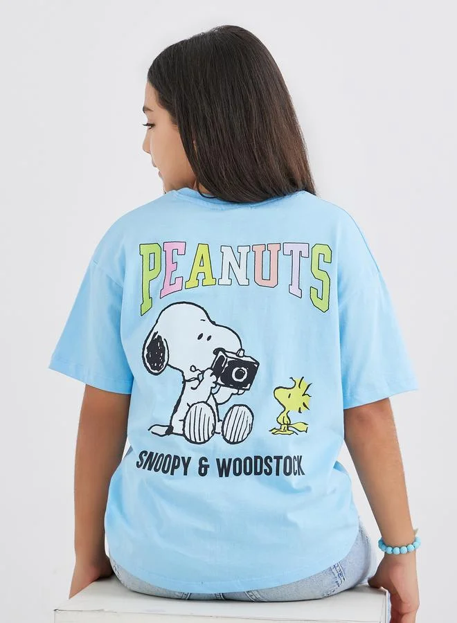 ستايلي Styli Graphic Print Short Sleeve T-Shirt