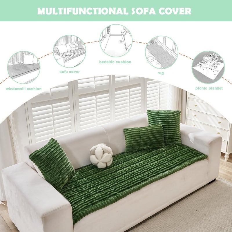 ZQFFB Pet Couch Cover Dogs Washable Non-Slip Couch Protector Pet Friendly Dog Mat for Couches and Sofas - Image 3