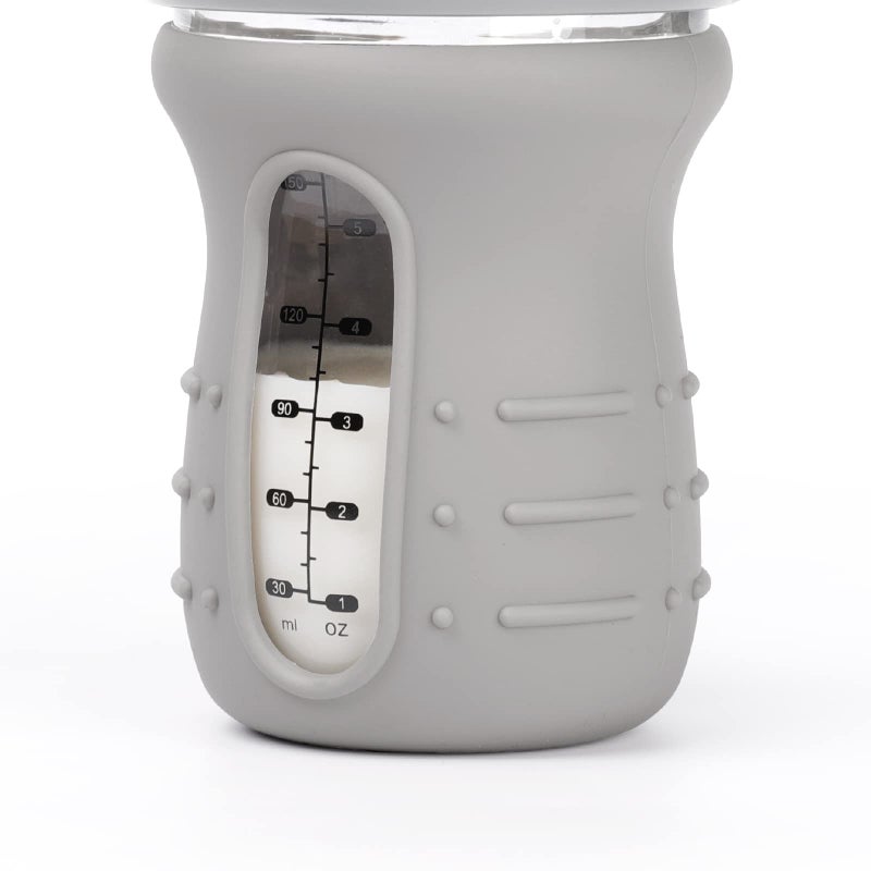 haakaa Glass Baby Bottle Sleeve - Non Slip Silicone Bottle Cover for Wide Neck Glass Baby Bottle 6oz -1pk - Image 3