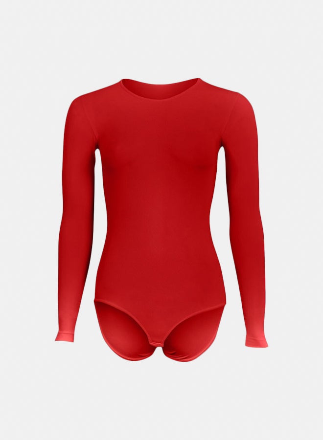 Silvy Lycra Wave3 Round Neck Long Sleeves Bodysuit Underwear For Women - Image 1