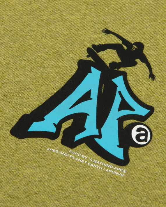 AAPE Graffiti logo print tee