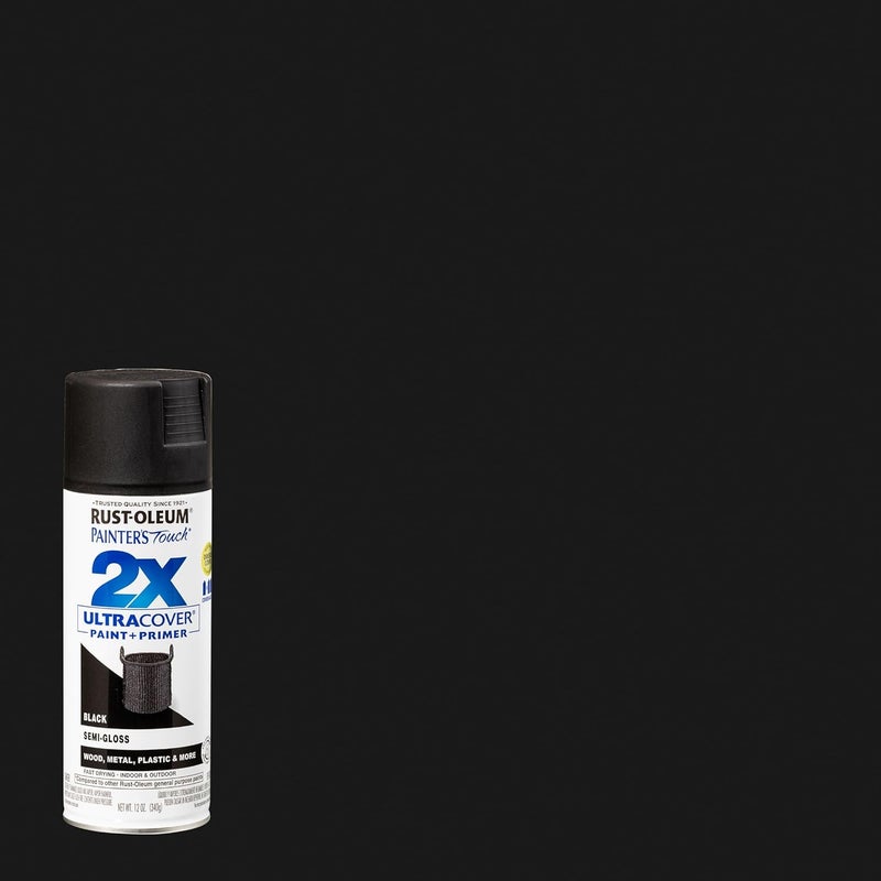 RUST-OLEUM PT2X 12OZ SG BLK PAINT - Image 1