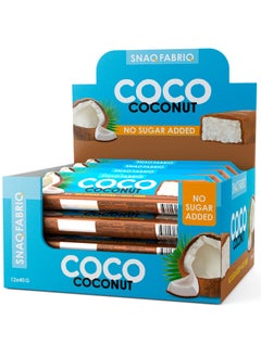 Snaq Fabriq COCO Bar Coconut, High Fiber and No Sugar Added 12x40g  - Image 1