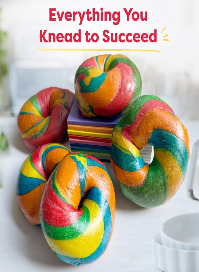 Baketivity Rainbow Bagel Kids Baking Kit - Baking Kits for Kids with Premeasured Ingredients, Step-By-Step Instructions, Video Guide, and STEM Lessons - Kids Cooking Kit for Ages 6-12+ - Image 2