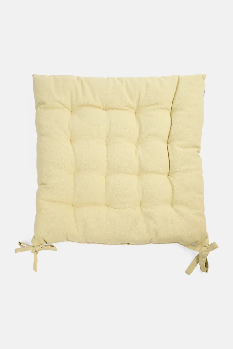 Muy Mucho Organic Cotton Chair Cushion 40 x 40 cm, Sage Green