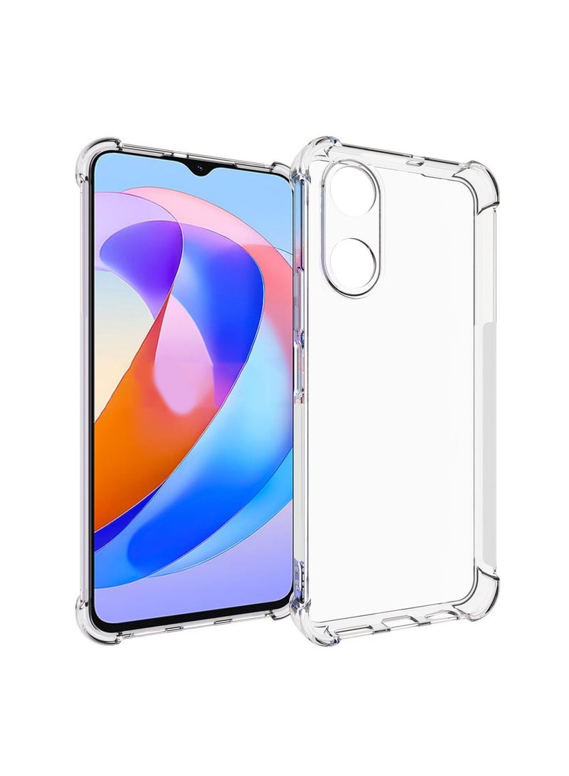 X-level Honor Play 40 5G/Honor X5 Plus 4G Case Cover with Clear TPU Four Corners Airbags Anti-Scratch Protective Back Cover Transparent Soft Duty Shockproof Protector Anti-Dust Comfortable Protection - Image 1