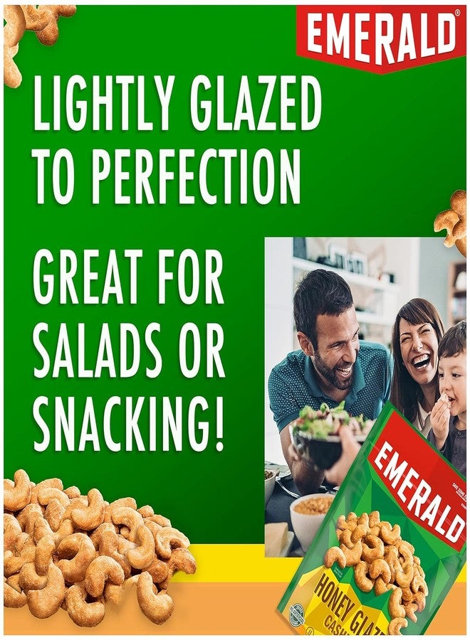 Emerald Nuts, Honey Glazed Cashews, 5 Oz, Resealable Bag (Pack of 3) - Image 4