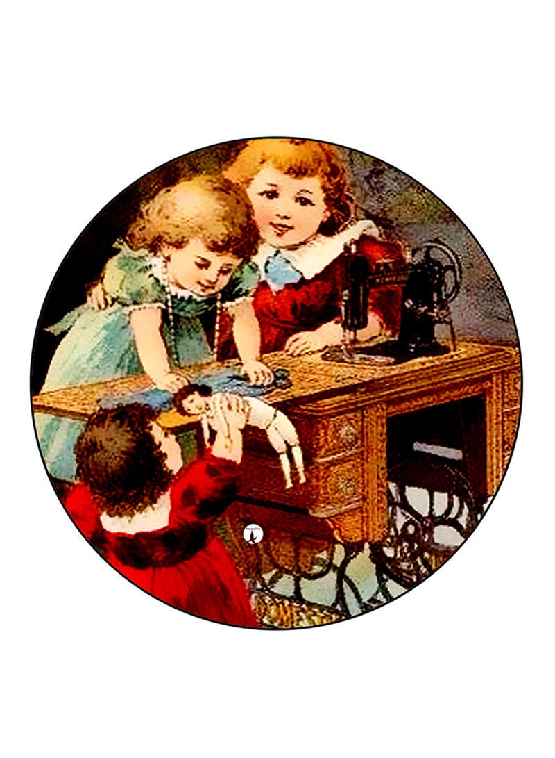 RKN Vintage Art Printed Mouse Pad Multicolour