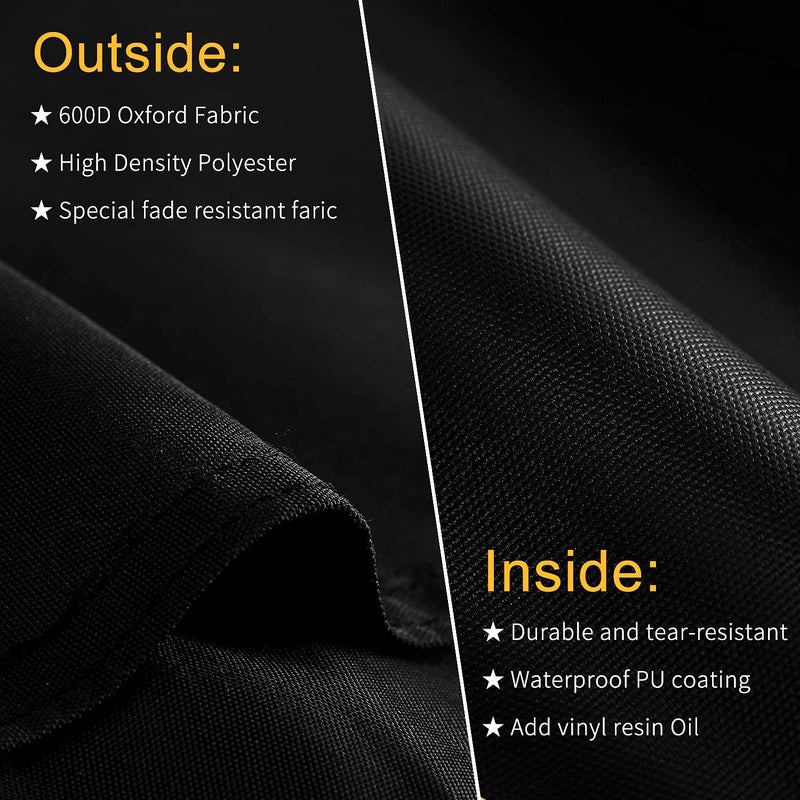 SUPJOYES Grill Cover for Weber Q Series Grills, Portable BBQ Cover for Weber Q1200, Q1000 and Q100 Series - Image 4