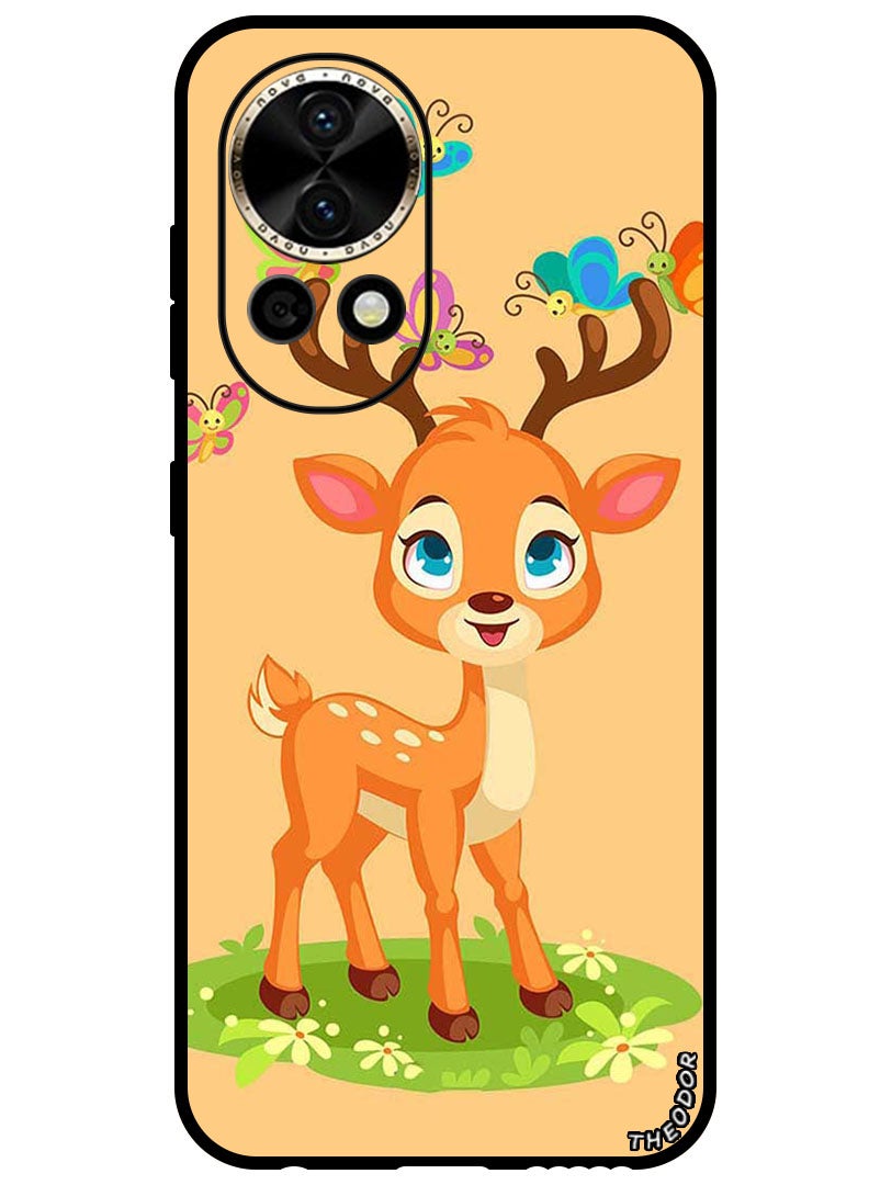 Theodor Protective Case Anti Scratch Shock Proof Bumper Cover For Huawei Nova 12 Pro Deer - Image 1