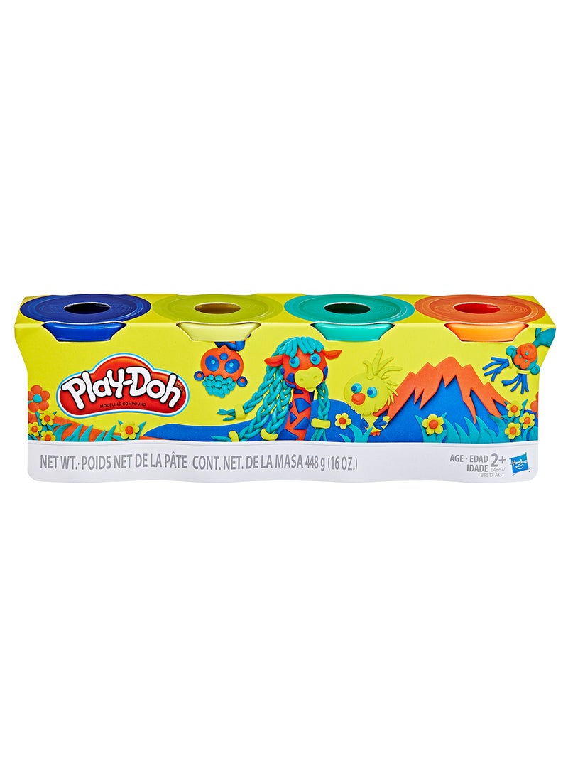 Play-Doh - 4-Pack of 4-Ounce Cans (Wild Colors) - Image 1