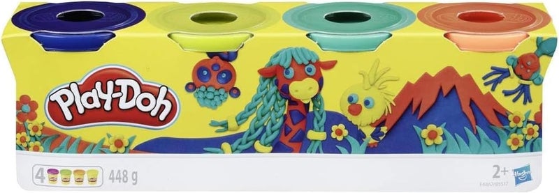 Play-Doh 0Wild Non-Toxic Colors, Multicolor, Pack of 4 - Image 1