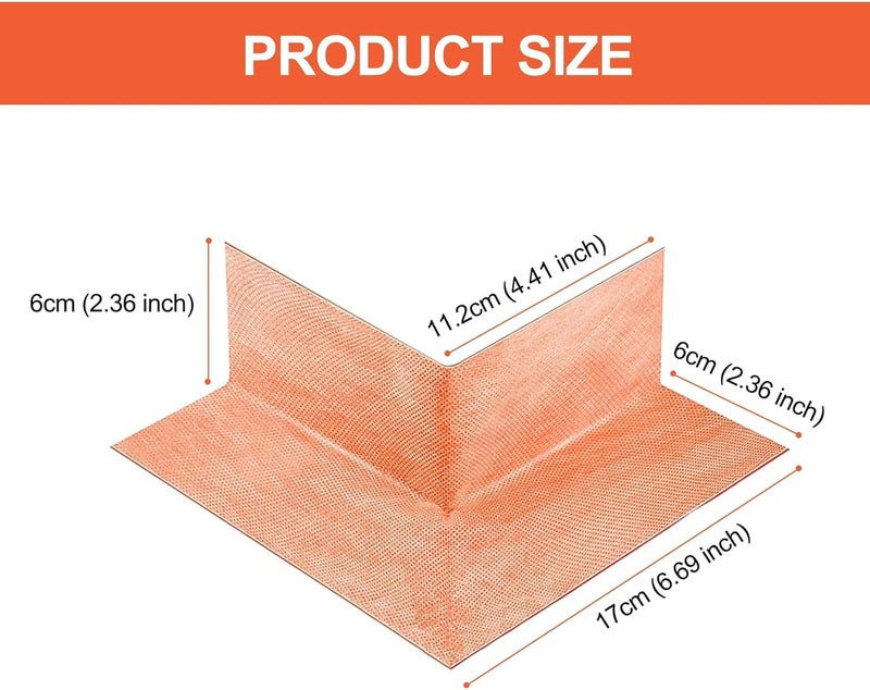 HOgardenME Seamless Corner Membrane, Polyethylene Waterproof Corner Shower Seamless Membrane for Bathtubs and Showers Walls Windows (20Pcs Outside) - Image 2