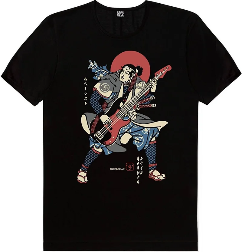 روك اند رول Japanese Bassist, Meteve, Strings of My Guitar Men's 3-Piece Eco Pack T-Shirt
