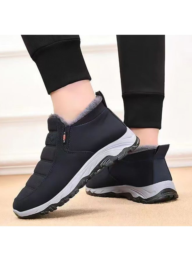 Footoppo Fleece-lined Cotton Shoes For Women, Elderly Mom Shoes, Winter Comfortable Shoes For Middle-aged And Elderly, Thick Warm Shoes For Seniors In Winter, Men's Shoes - Image 2